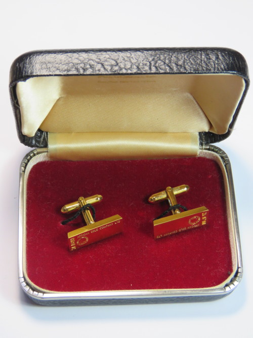 Cufflinks - Vintage African Gold company bullion bars shaped cufflinks ...