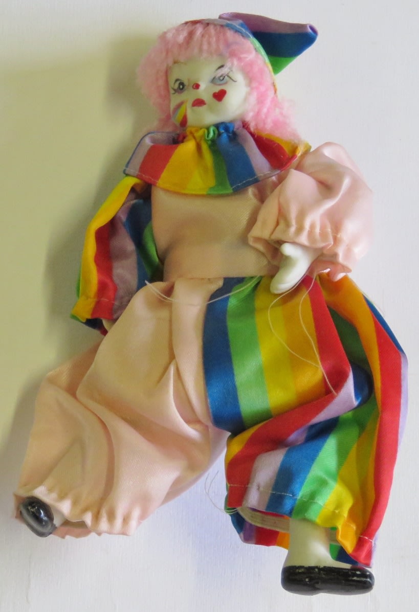 antique porcelain clown dolls
