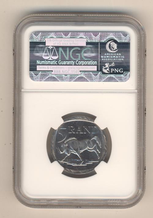 2000 RSA Mandela MS65 graded coin
