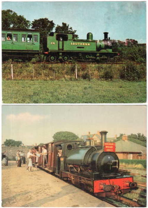 Lot of 10 Vintage Railway themed postcards - unused