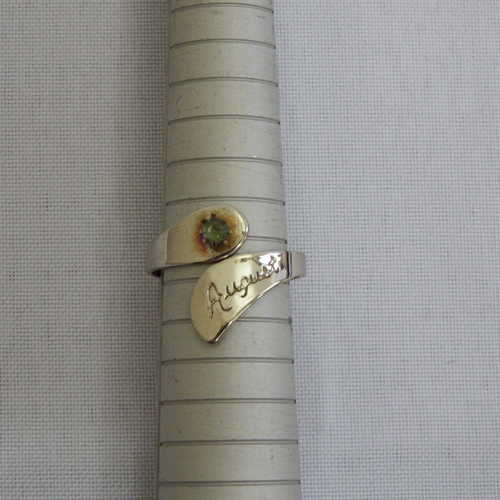 Ring with August birthstone