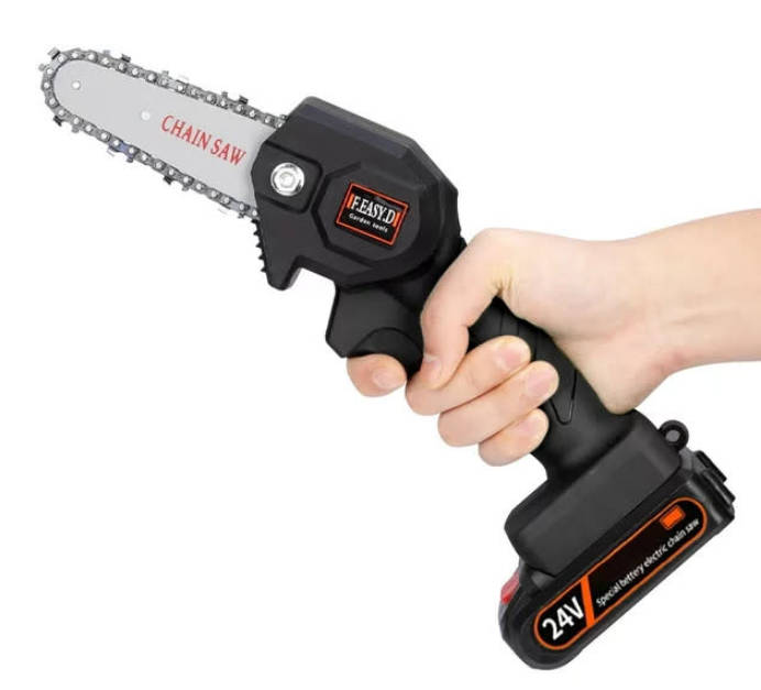 Chainsaws 6 inch portable mini cordless electric chain saw single