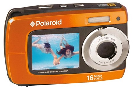 Polaroid DC-045 Digital Waterproof Camera With Dual Screen