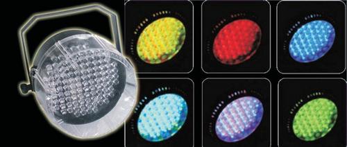 Led Strobe Light (112 LED) White/Red/Green/Blue; Sound Activated Auto Speed Adjust