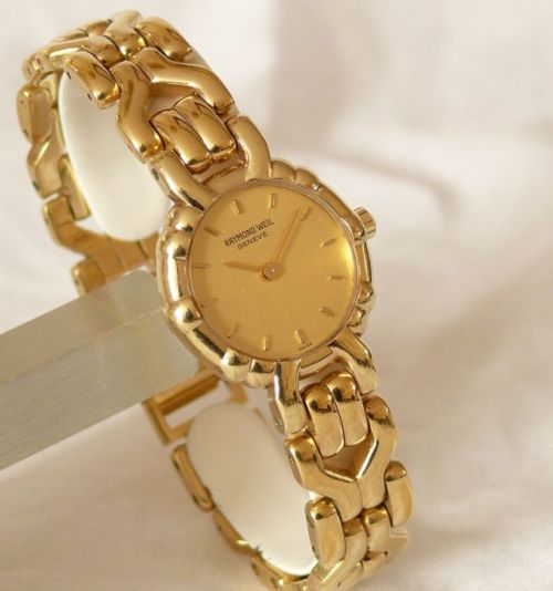Women's Watches - RAYMOND WEIL AUTHENTIC LADIES GOLD 3747 QUARTZ ...