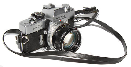 minolta srt 101 vintage slr rokkor 58mm 1.4 camera