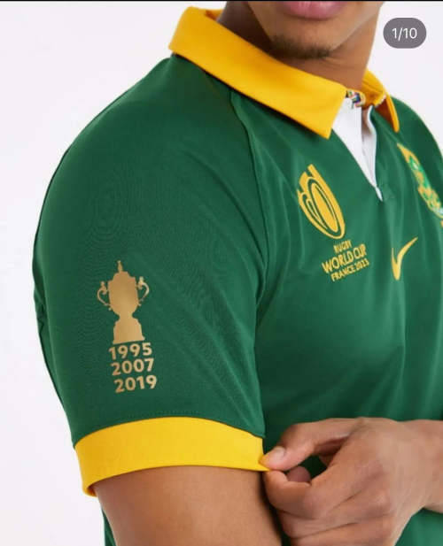 Other Men's Sportswear Springbok world cup jersey was sold for R1,099