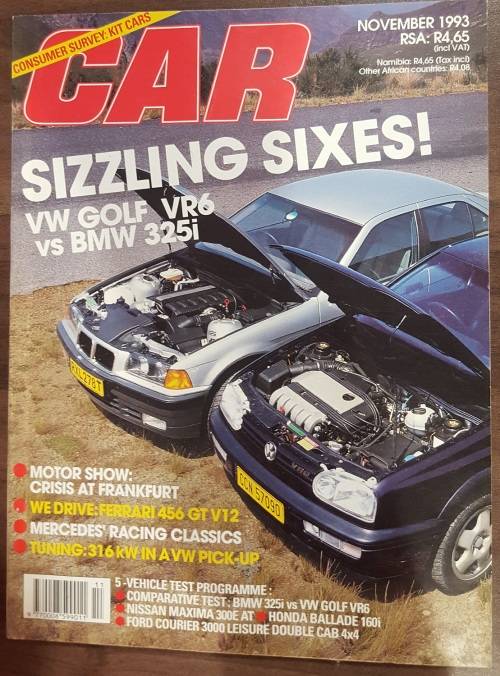 Magazines CAR Magazine South Africa November 1993 was sold for R18.00