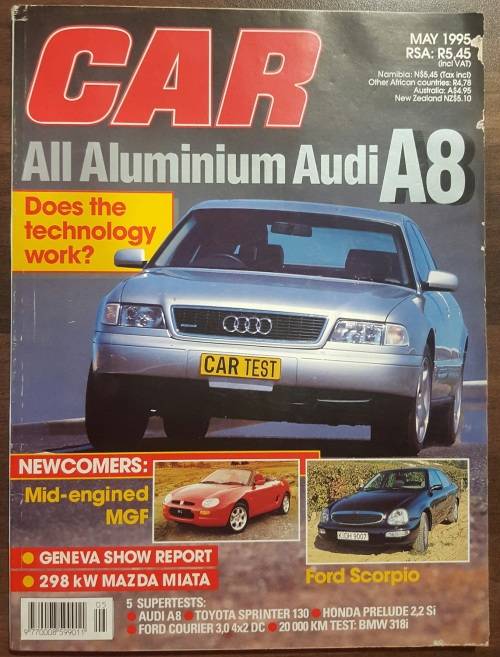 Magazines CAR Magazine South Africa May 1995 was sold for R17.00 on