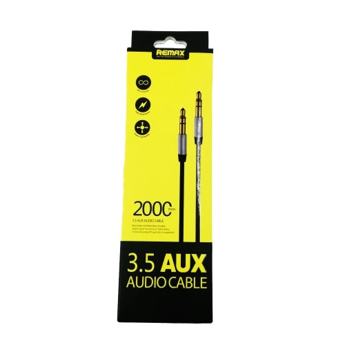 Remax 3.5 Aux Audio Cable | 2M | Available in 2 Colors