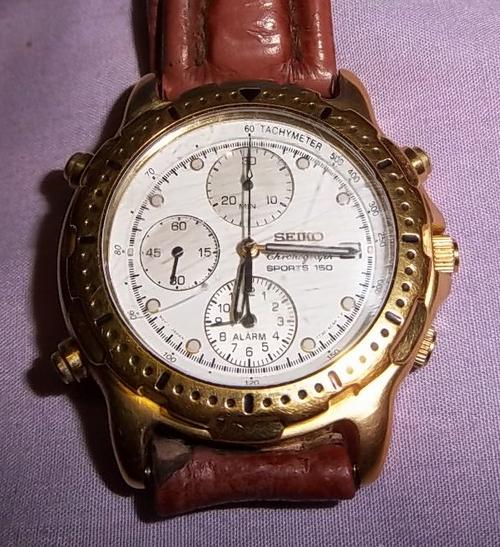 Rare & Collectable Watches - A VERY NICE SEIKO SPORTS 150 ALARM CHRONOGRAPH  QUARTZ MEN'S WATCH was sold for  on 5 Oct at 21:16 by drumking in  Johannesburg (ID:46707468)