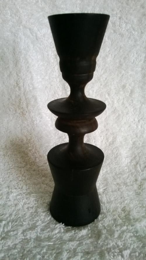 Solid Stinkwood Candle Stick