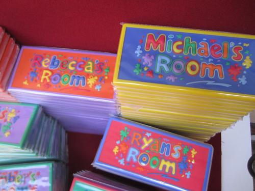 Funky & Cool Personalize Name Plates for Kids Rooms