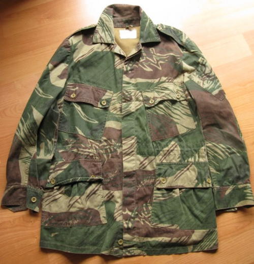 Uniforms - NO. 4704) RHODESIAN CAMO BUSH JACKET - COMBAT WORN - DATED ...