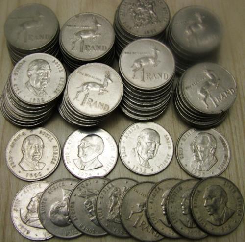 Collections & Lots - 85 X OLD R1 RSA COINS , was sold for R2.00 on 2 ...