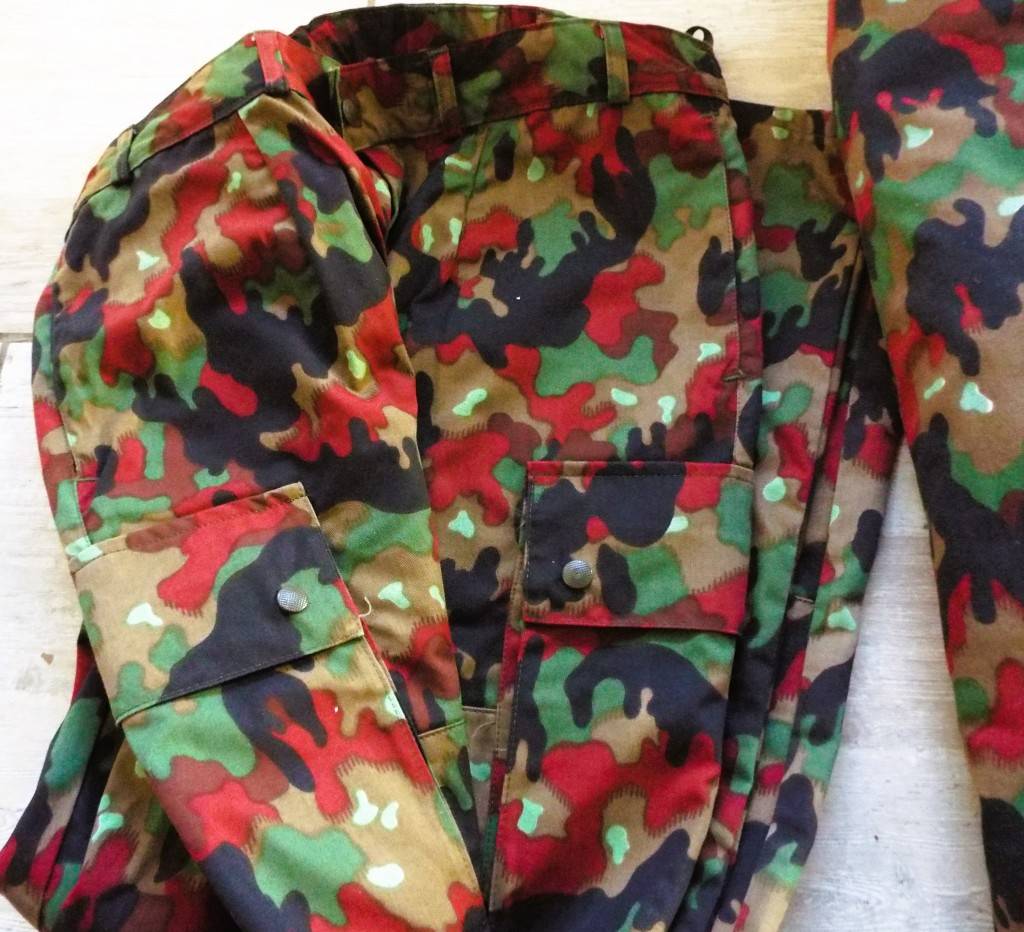 Original Swiss army jacket M83 combat field Alpenflage Camo shirt zipped NEW