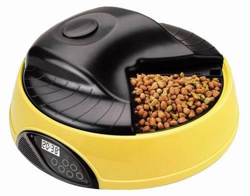 Automatic Pet Feeder 4 Meal Round with LCD & Voice recorder