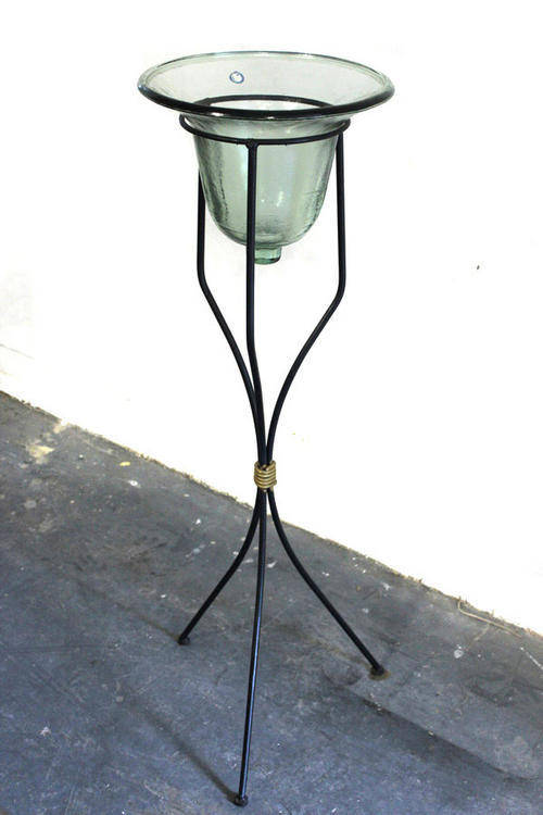 Other Home & Living Glass Vase on Metal Stand (Vase made in Spain