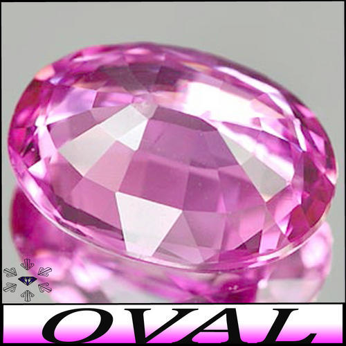 1.20 CT FANCY PINK BRILLIANT OVAL DIAMOND SIMULATE, PERFECTION IN POLISH AND LUSTRE.