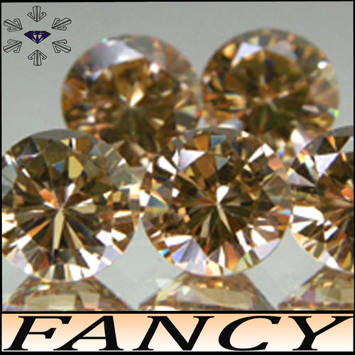 1.90 CT CALIBRATED BRILLIANTLY POLISHED INTENSE FANCY CHAMPAGNE COLOUR LAB DIAMONDS (MAN MADE).