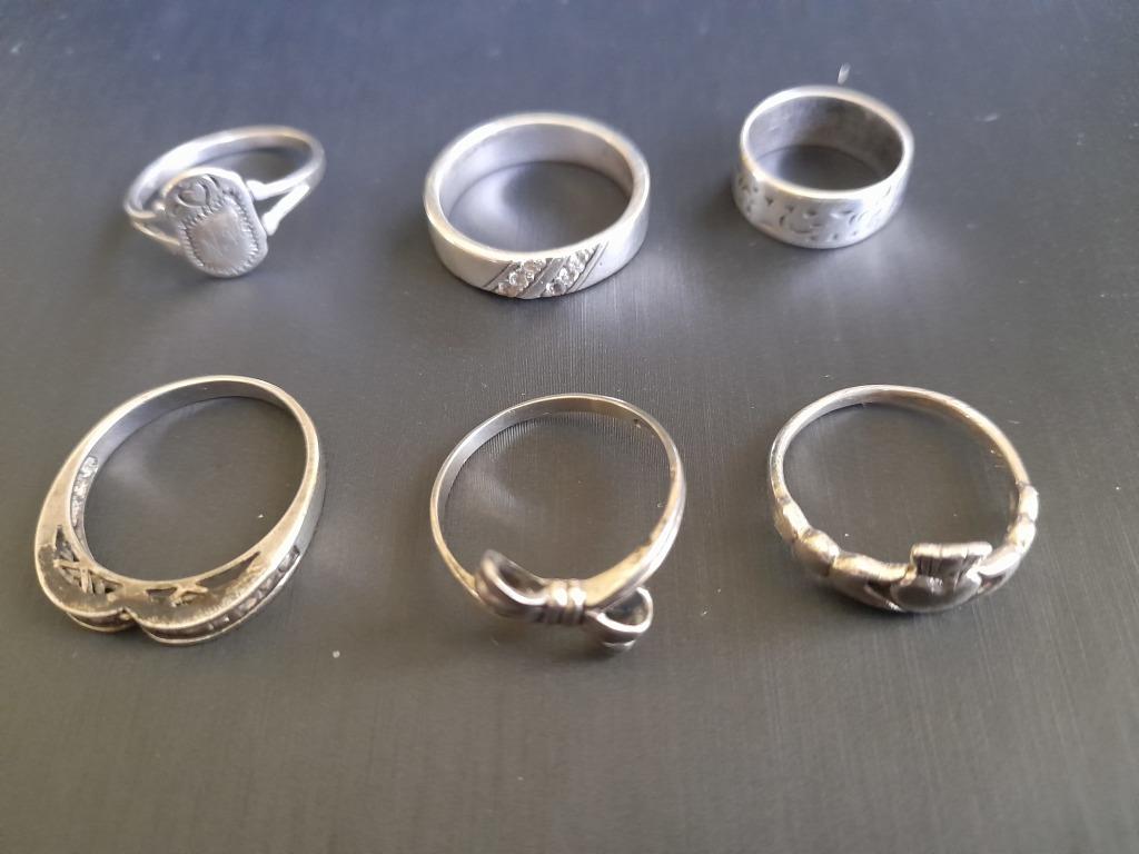 Rings - Lot of 6 Sterling Silver Rings for sale in South Africa (ID ...