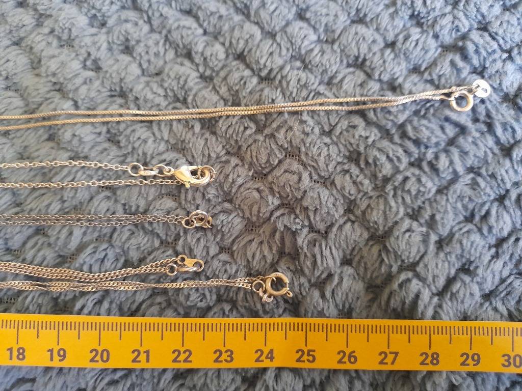 Necklaces Lot of 5 Sterling Silver Chains for sale in South Africa