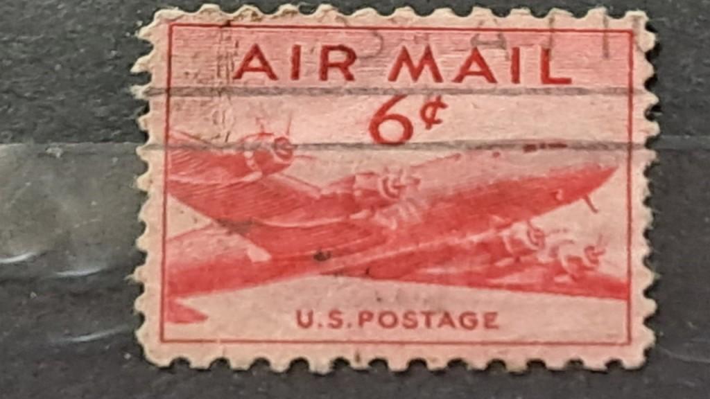 United States of America - 1947 - 1949 - USA - 6 - Airmail - DC-4 ...