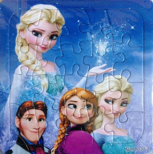 Jigsaw Puzzles - Set of 3 Frozen Cardboard Puzzles - 20 pieces/puzzle ...