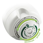 Niagara N2920W Earth Massage High Efficiency Showerhead (White) - Select Features