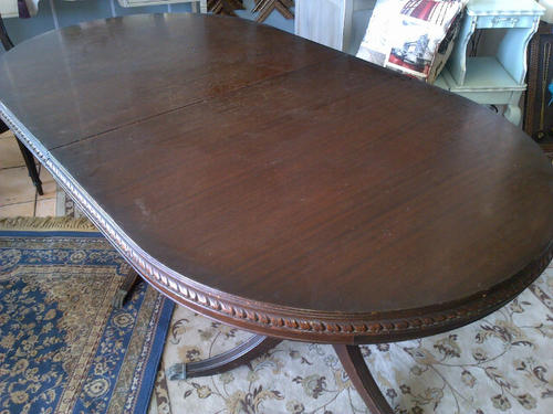 Table top - solid! - showing wear year in good condition 
