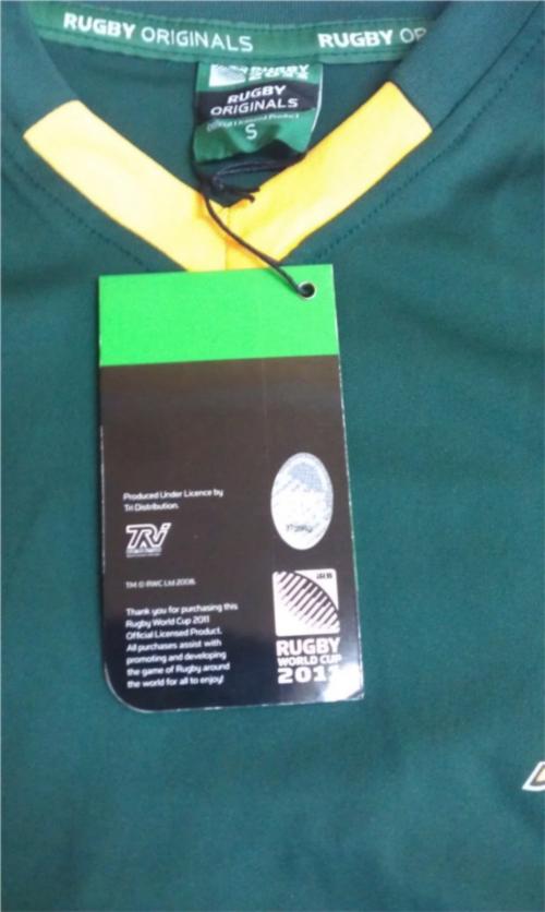 Spingbok supporter shirt tag