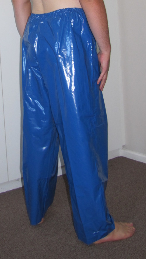 Other Clothing, Shoes & Accessories - Shiny Blue PVC rainsuit + Blue ...