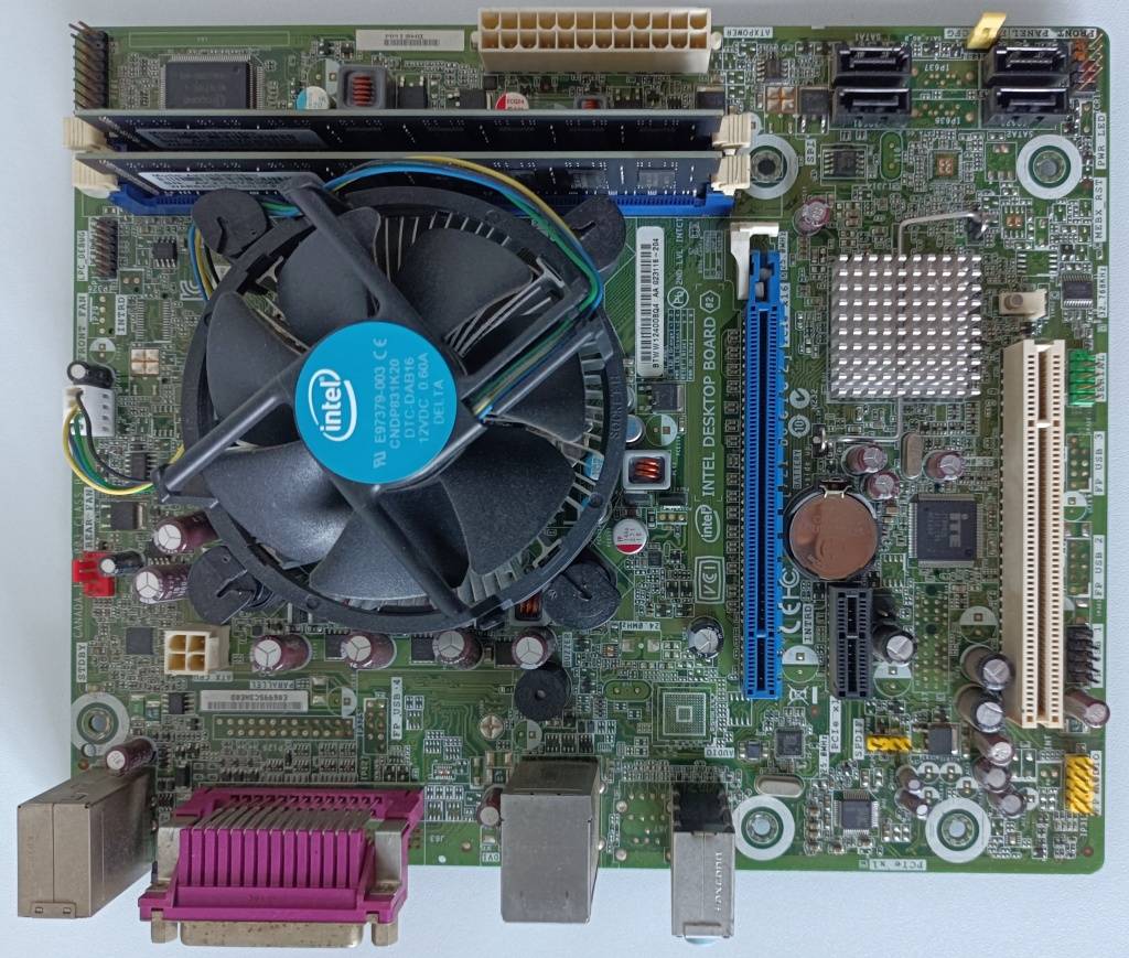 Motherboard & CPU Bundles Intel i72600 CPU + Intel H61 motherboard 4C/8T 3.7GHz boost for