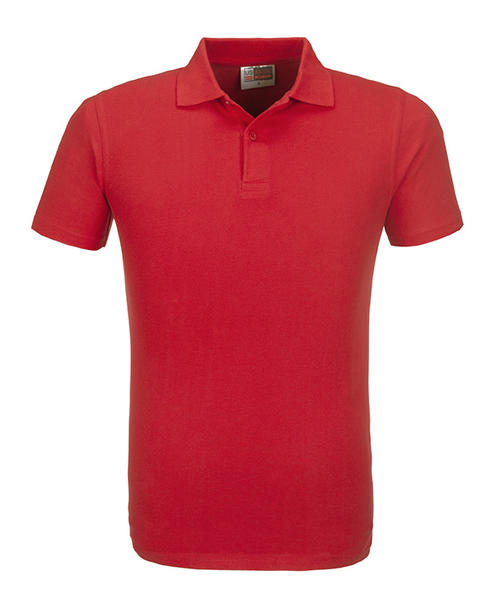 US BASIC - Economy Golf Shirt - MEN - Red