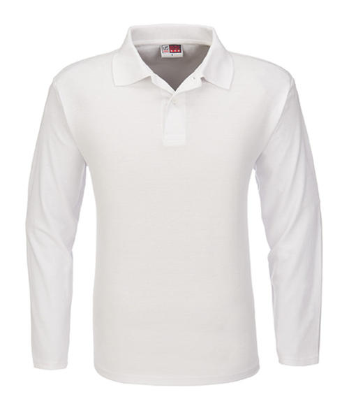 US Basic Boston Long-sleeve Polo Golf Shirt - Mens - White