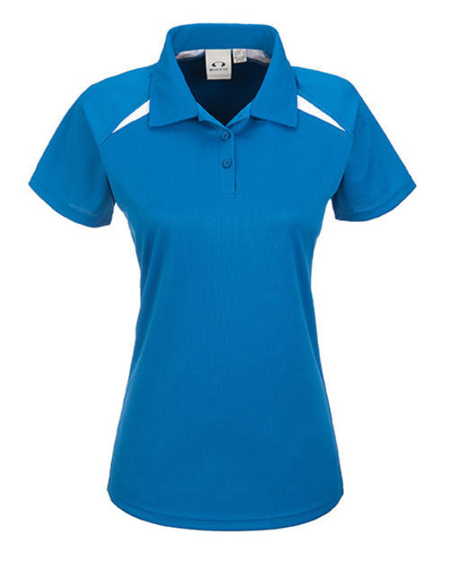 BIZ Collection Splice Polo Golf Shirt - Ladies - Royal Blue/White