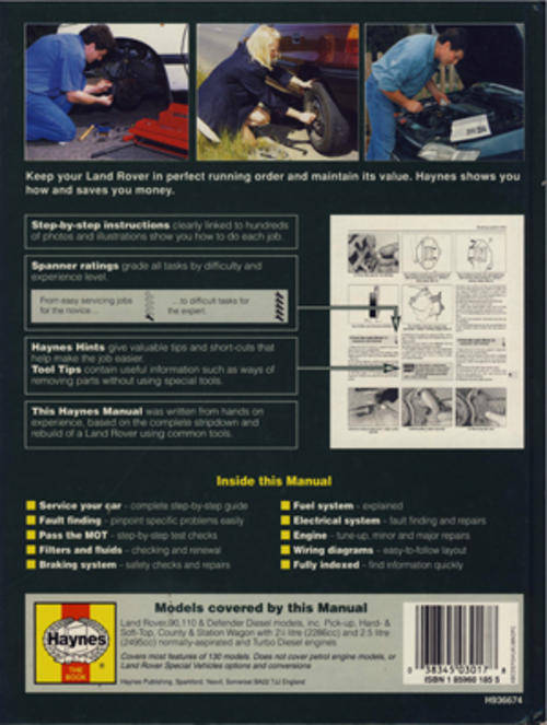 Workshop Manuals - LAND ROVER SERVICE & REPAIR MANUAL was sold for R130