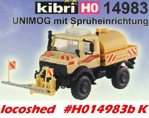 Kibri 18010 Unimog Avec Chasse-neige - Maquette Plastique 1/87 à Assembler - Vintage NEUF