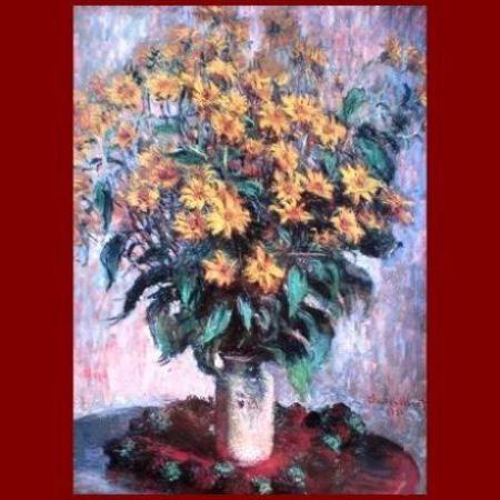 the vase with yellow flowers