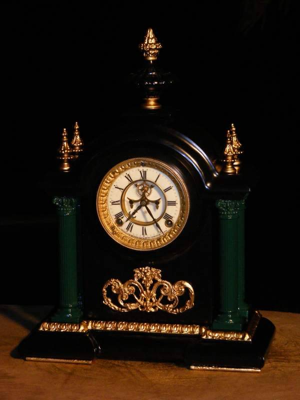 Mantel Clocks AMERICAN "MUNICH" MANTLE CLOCK BY ANSONIA CIRCA 1883 was listed for R7,000.00 on