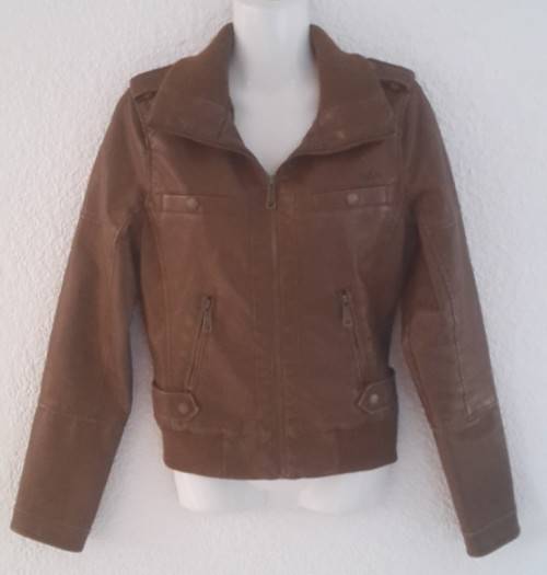 Jackets & Coats Tan Faux Leather Jacket from Truworths was listed for