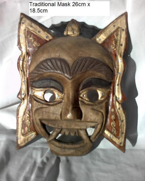 Other Antiques & Collectables - TRADITIONAL THAI KOHN CARVED MASK was ...