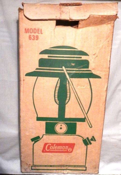Coleman 639 kerosene lantern original box