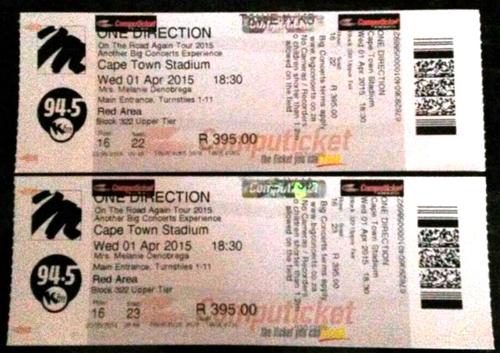 Onw Direction Tickets