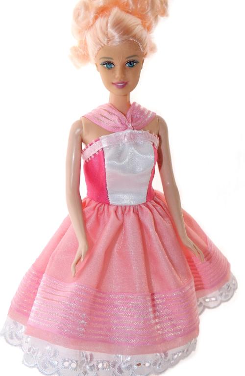 barbie white and pink ballet dress