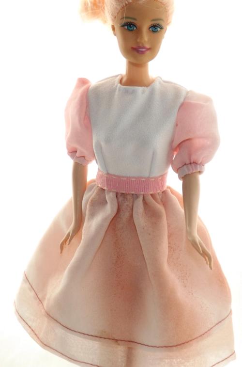 pink barbie clothes chiffon dress