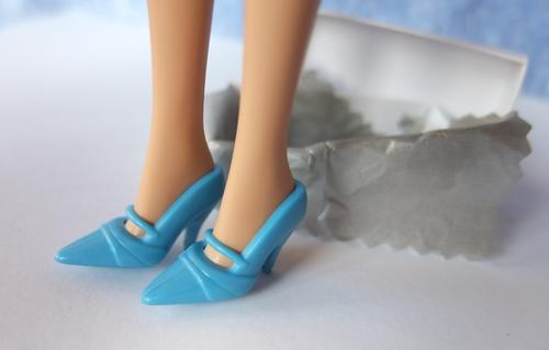barbie blue maryjane shoes doll toy