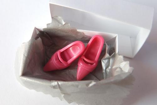 barbie pink mary-jane shoes court doll toy