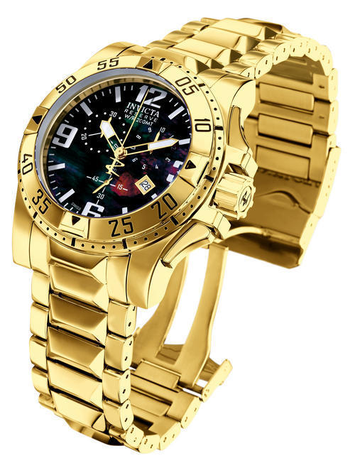 EXCURSION RESERVE CHRONOGRAPH gold plated Invicta men's watch
