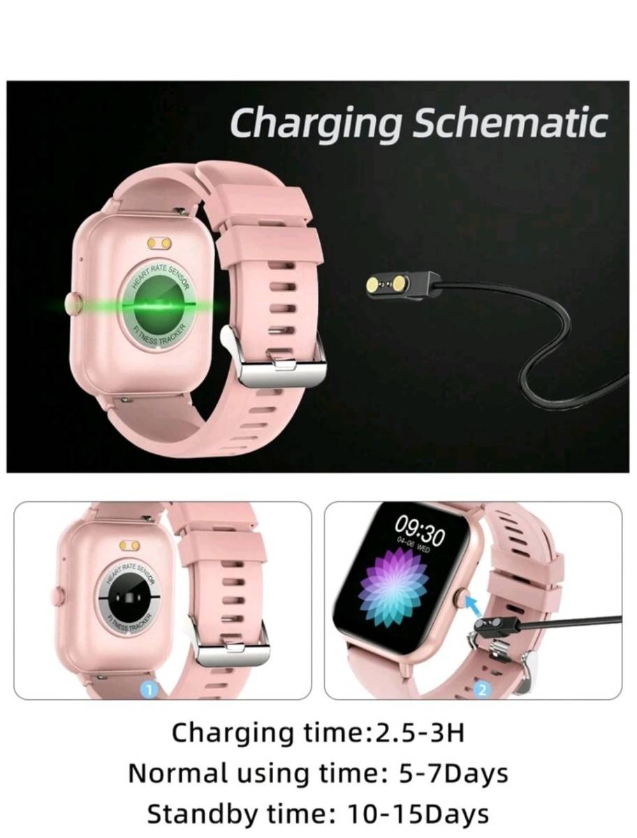 Smart Watches Pink Smart Watch With Call Option for sale in